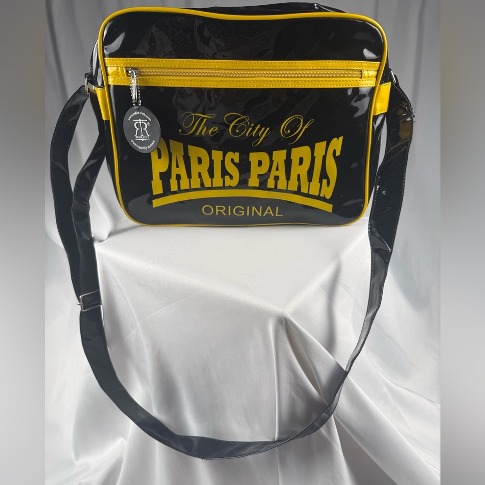 Robin Ruth Black and Yellow Designer Bag